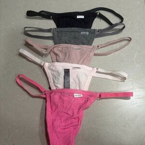 Brand New 5 Pack Thong g string bundle